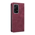 For Honor 200 Lite Global BETOPNICE Suction RFID Anti-theft Leather Phone Case(Wine Red) - 3