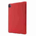 For iPad Pro 11 2024 Skin Feel Tri-fold Leather Tablet Case with Pen Slot(Red) - 3