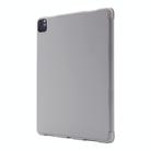 For iPad Pro 11 2024 Skin Feel Tri-fold Leather Tablet Case with Pen Slot(Grey) - 3