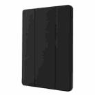 For iPad Pro 11 2024 Skin Feel Tri-fold Leather Tablet Case with Pen Slot(Black) - 2