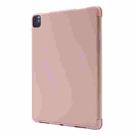 For iPad Pro 13 2024 Skin Feel Tri-fold Leather Tablet Case with Pen Slot(Pink) - 3