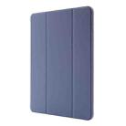 For iPad Pro 13 2024 Skin Feel Tri-fold Leather Tablet Case with Pen Slot(Red) - 2