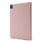 For iPad Air 13 2025 / 2024 Skin Feel Tri-fold Leather Tablet Case with Pen Slot(Pink) - 3