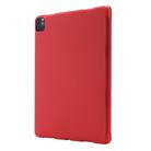 For iPad Air 13 2025 / 2024 Skin Feel Tri-fold Leather Tablet Case with Pen Slot(Red) - 3