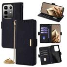 For Infinix Note 50 4G Crossbody Chain Leather Phone Case(Black) - 1
