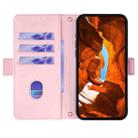 For Honor X8c 4G Global Crossbody Chain Leather Phone Case(Pink) - 3