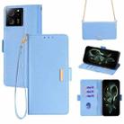 For Xiaomi Redmi K60 Ultra Crossbody Chain Leather Phone Case(Blue) - 1