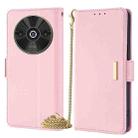 For Xiaomi Redmi A3 4G Crossbody Chain Leather Phone Case(Pink) - 1