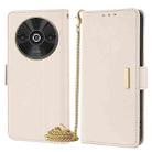 For Xiaomi Redmi A3 4G Crossbody Chain Leather Phone Case(White) - 1