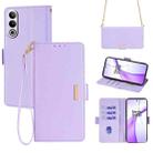 For OnePlus Ace 3V 5G Crossbody Chain Leather Phone Case(Purple) - 1