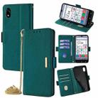 For ZTE Kantan Sumaho 4 A402ZT Crossbody Chain Leather Phone Case(Green) - 1
