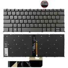 For Lenovo IdeaPad 5 / Yoga Slim 7 Pro  US Version Laptop Backlight Keyboard, F10 Key with Lock Icon(Grey) - 1