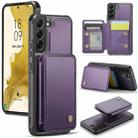 For Samsung Galaxy S22 5G JEEHOOD J05 Business Magnetic Style RFID Leather Phone Case(Purple) - 1