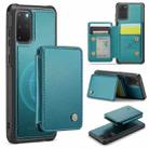 For Samsung Galaxy S20+ 5G JEEHOOD J05 Business Magnetic Style RFID Leather Phone Case(Blue Green) - 1