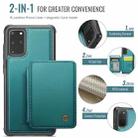 For Samsung Galaxy S20+ 5G JEEHOOD J05 Business Magnetic Style RFID Leather Phone Case(Blue Green) - 2