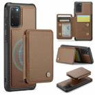 For Samsung Galaxy S20+ 5G JEEHOOD J05 Business Magnetic Style RFID Leather Phone Case(Brown) - 1