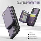 For Samsung Galaxy S21 5G JEEHOOD J05 Business Magnetic Style RFID Leather Phone Case(Purple) - 3