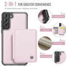 For Samsung Galaxy S21 5G JEEHOOD J05 Business Magnetic Style RFID Leather Phone Case(Pink) - 2