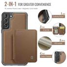 For Samsung Galaxy S21 5G JEEHOOD J05 Business Magnetic Style RFID Leather Phone Case(Brown) - 2