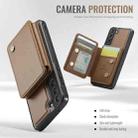 For Samsung Galaxy S21 5G JEEHOOD J05 Business Magnetic Style RFID Leather Phone Case(Brown) - 3