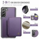 For Samsung Galaxy S21 FE 5G JEEHOOD J05 Business Magnetic Style RFID Leather Phone Case(Purple) - 2
