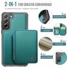 For Samsung Galaxy S21 FE 5G JEEHOOD J05 Business Magnetic Style RFID Leather Phone Case(Blue Green) - 2