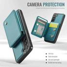 For Samsung Galaxy S21 FE 5G JEEHOOD J05 Business Magnetic Style RFID Leather Phone Case(Blue Green) - 3