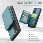 For Samsung Galaxy S20 5G JEEHOOD J05 Business Magnetic Style RFID Leather Phone Case(Blue Green) - 3