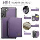For Samsung Galaxy S21+ 5G JEEHOOD J05 Business Magnetic Style RFID Leather Phone Case(Purple) - 2