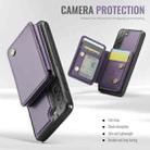 For Samsung Galaxy S21+ 5G JEEHOOD J05 Business Magnetic Style RFID Leather Phone Case(Purple) - 3