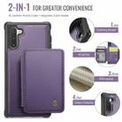 For Samsung Galaxy Note10 5G JEEHOOD J05 Business Magnetic Style RFID Leather Phone Case(Purple) - 2