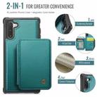 For Samsung Galaxy Note10 5G JEEHOOD J05 Business Magnetic Style RFID Leather Phone Case(Blue Green) - 2