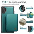 For Samsung Galaxy Note10+ 5G JEEHOOD J05 Business Magnetic Style RFID Leather Phone Case(Blue Green) - 2