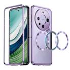 For Huawei Mate 60 Aromatherapy Holder Single-sided MagSafe Magnetic Phone Case(Purple) - 1