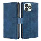 For Itel A50 4G Skin Feel Crocodile Magnetic Clasp Leather Phone Case(Blue) - 1