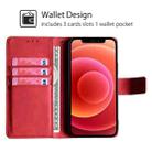 For Itel A50 4G Skin Feel Crocodile Magnetic Clasp Leather Phone Case(Red) - 3