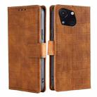 For Itel A50C 4G Skin Feel Crocodile Magnetic Clasp Leather Phone Case(Brown) - 1