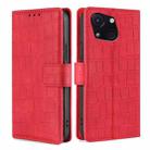 For Itel A50C 4G Skin Feel Crocodile Magnetic Clasp Leather Phone Case(Red) - 1