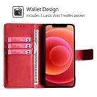 For Itel A50C 4G Skin Feel Crocodile Magnetic Clasp Leather Phone Case(Red) - 3
