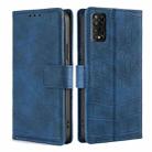 For TCL 50 5G Skin Feel Crocodile Magnetic Clasp Leather Phone Case(Blue) - 1