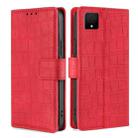 For TCL 502 Skin Feel Crocodile Magnetic Clasp Leather Phone Case(Red) - 1