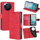 For TCL 50 NxtPaper 5G Skin Feel Crocodile Magnetic Clasp Leather Phone Case(Red) - 1