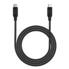 MOMAX 100W DC28 USB-C/Type-C to USB-C/Type-C Braided Data Cable, Length: 2m(Black) - 1