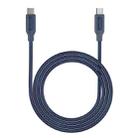 MOMAX 100W DC28 USB-C/Type-C to USB-C/Type-C Braided Data Cable, Length: 2m(Blue) - 1