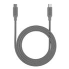 MOMAX 100W DC28 USB-C/Type-C to USB-C/Type-C Braided Data Cable, Length: 2m(Grey) - 1