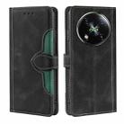 For Itel RS4 4G Skin Feel Magnetic Buckle Leather Phone Case(Black) - 1