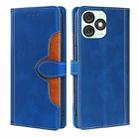 For Itel A50 4G Skin Feel Magnetic Buckle Leather Phone Case(Blue) - 1