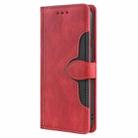 For Itel A50 4G Skin Feel Magnetic Buckle Leather Phone Case(Red) - 2