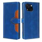 For Itel A50C 4G Skin Feel Magnetic Buckle Leather Phone Case(Blue) - 1