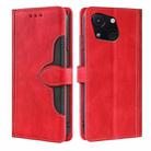 For Itel A50C 4G Skin Feel Magnetic Buckle Leather Phone Case(Red) - 1